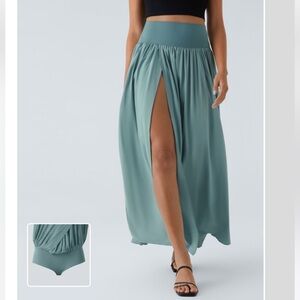 HALARA Teal Maxi Skirt